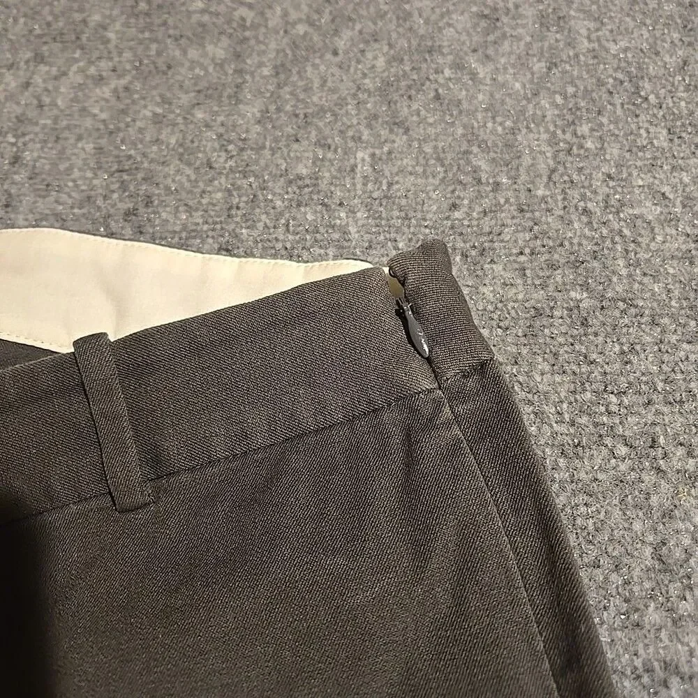J. Crew Mercantile Women's Dress Pants Size 10 Gray Straight Capri Career Casual